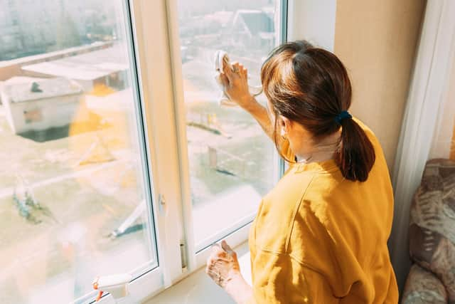 Wiping down panes and edging with a microfibre cloth will remove excess dust (photo: Adobe)