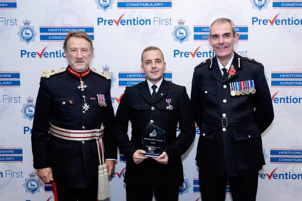 Intervention Officer of the Year PC Jake Smith, photo from Gene Weatherley