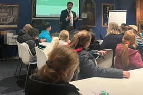 David Taylor speaking with Hemel Children