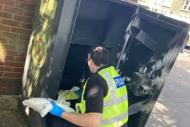 Knives were discarded in 'knife bins' across the county.