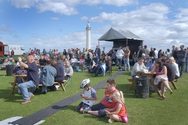 A great crowd turned out for this 2008 music festival in Sunderland but who do you recognise in the audience?