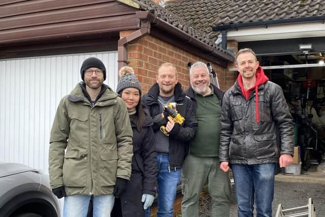 James, Claudia, Dan Melly, John Wealthall and John Bell. Photo taken by Susie Topley