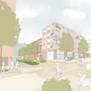 An artist's impression of the proposed development in Hemel Hempstead town entre