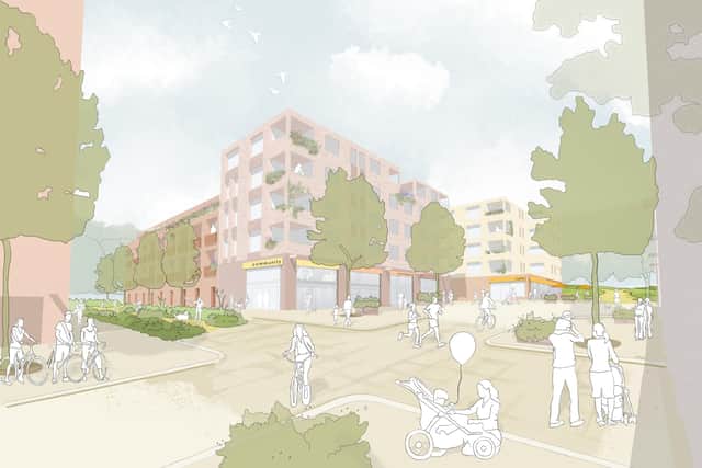 An artist's impression of the proposed development in Hemel Hempstead town entre