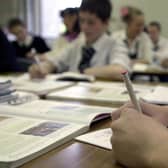 Classroom stock image.