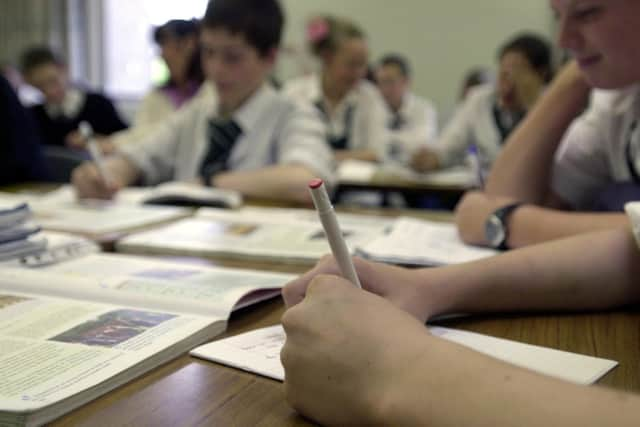 Classroom stock image.