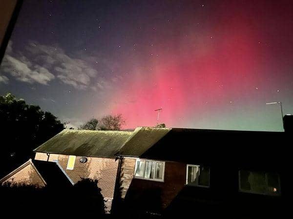 Aurora in Marsworth: Lynn Mildner captured this stunning shot without a filter