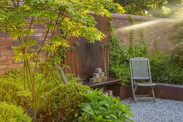 Pictured: The transformed garden created by The Garden Company