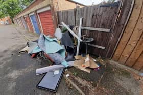The waste spotted by an environment enforcement officer