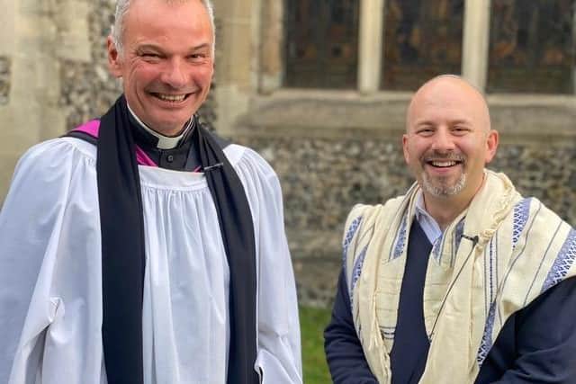 Pictured: Father Stuart Owen and Rabbi Neil Janes
