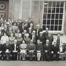 Councillors after the first meeting of Hertfordshire County Council in May 1974 (Picture from Hertfordshire Archives and Local Studies, Hertfordshire County Council)