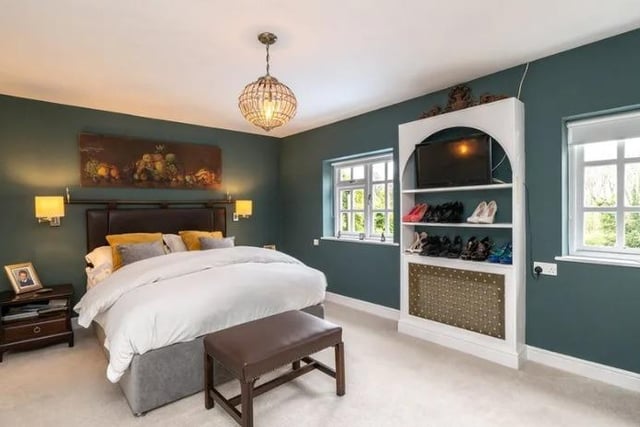 This double bedroom is one of five in the properties.