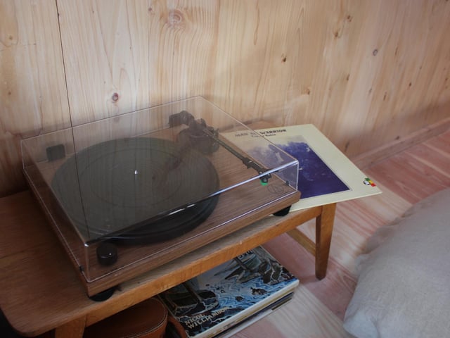 In the evening you can curl up and listen to a record.