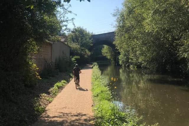Cycling on the canal towpath, a healthier way to travel