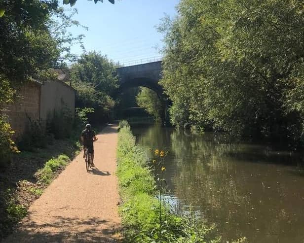 Cycling on the canal towpath, a healthier way to travel