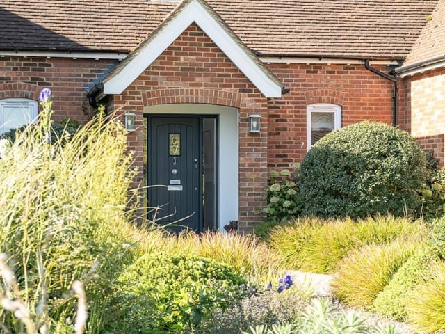The property offers views across the open countryside from its ‘peaceful’ setting in Little Tring