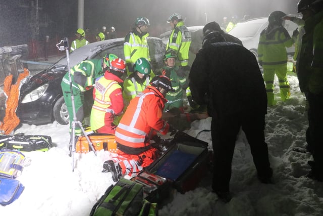 Shot of a casualty and vehicle. Photo: Herts Police