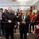 Pictured: Mayor of Dacorum, Cllr John Birnie, and Adrian Hawkins OBE, Chair of Hertfordshire LEP's Skills Advisory Panel