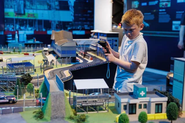 Enjoy epic battles on track at the Silverstone Museum Scalextric exhibit