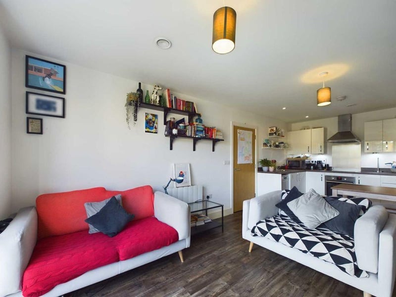 An open space kitchen and living area is the perfect space for a small family.