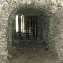 Pictured: the historic underground passage