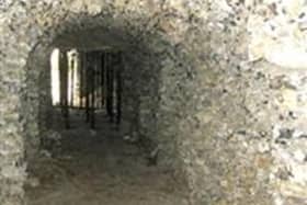 Pictured: the historic underground passage