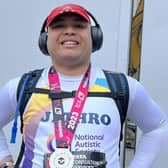 Jethro Offemaria ran for the National Autistic Society in the 2023 London Marathon