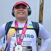 Jethro Offemaria ran for the National Autistic Society in the 2023 London Marathon