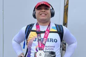 Jethro Offemaria ran for the National Autistic Society in the 2023 London Marathon