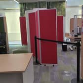 The visa application processing section in Hemel Hempstead library