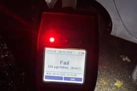 382 breath tests and 56 drug wipes were carried out as part of a festive crackdown on drink/drug driving