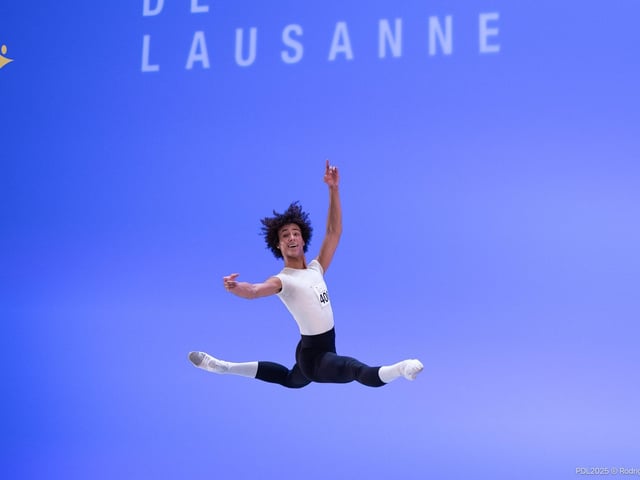 Jakob performing at Prix de Lausanne 2025