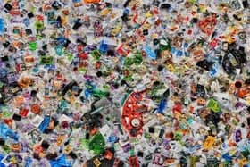 The Everyday Plastic Mural. Everyday Plastic have partnered with Greenpeace to create the UK’s biggest nationwide investigation into household plastic waste. Image: Greenpeace/ Ollie Harrop