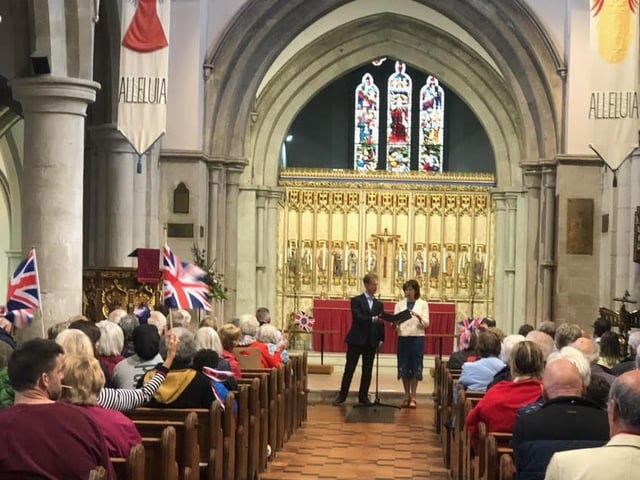 St Peter's Church in Berkhamsted held a Thanksgiving service for Queen.