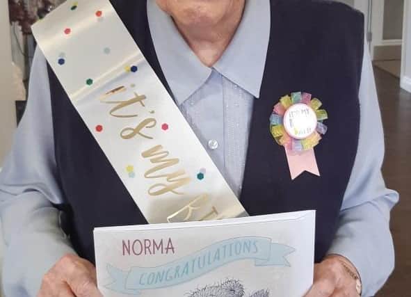 Norma Blacker, who has celebrated reaching her 100th birthday