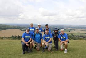 Walkers at last year's 3 peak event.