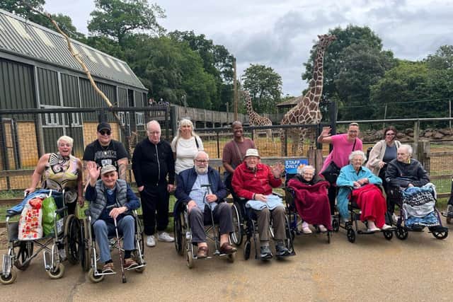 Visiting the Giraffes