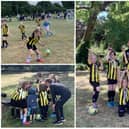 The girls  train weekly at the Football Association’s Wildcat sessions.