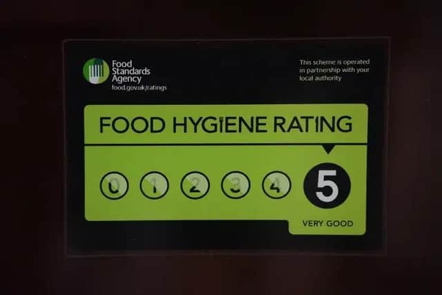Here are the latest food hygiene ratings