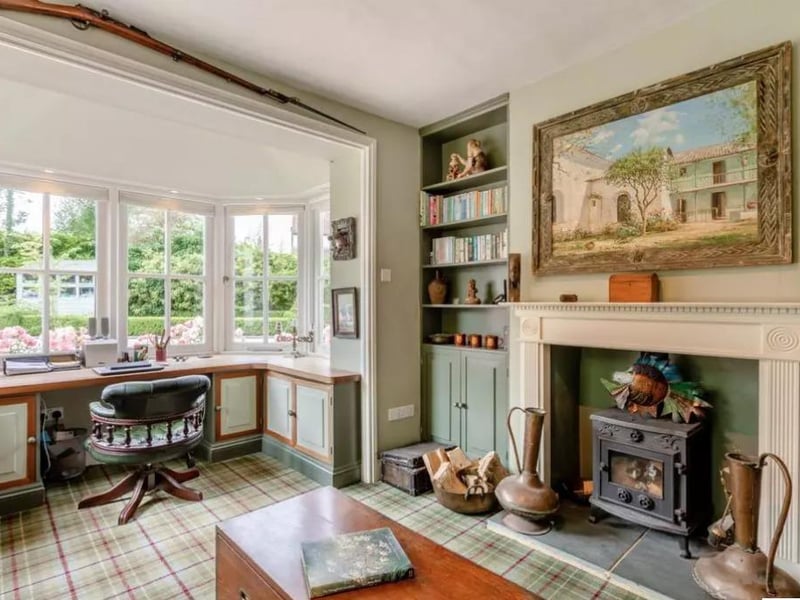 A beautiful study area in the main home