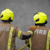 Pictured: Firefighters