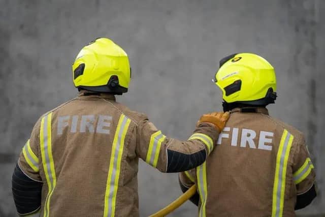 Pictured: Firefighters