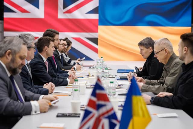 David Taylor MP meeting with Ukrainian Defence Minister in Kyiv