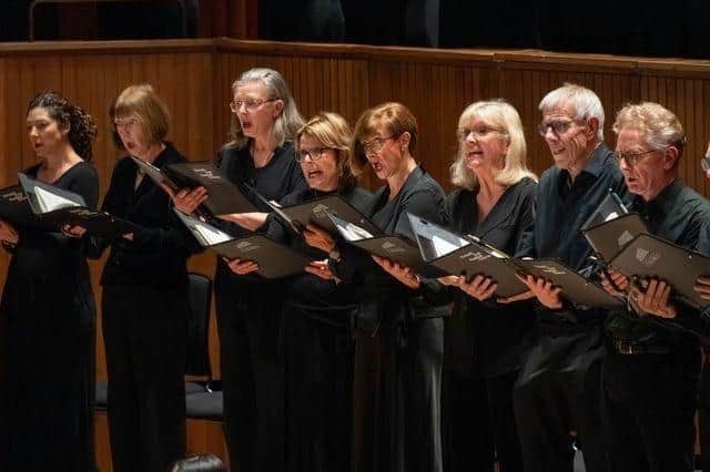 Hertfordshire Chorus and Crouch End Festival Chorus in the Royal Festival Hall