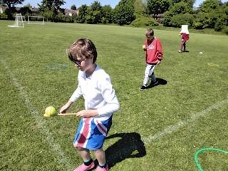 Kids were encouraged to get involved with games like the 'egg' and spoon race.
