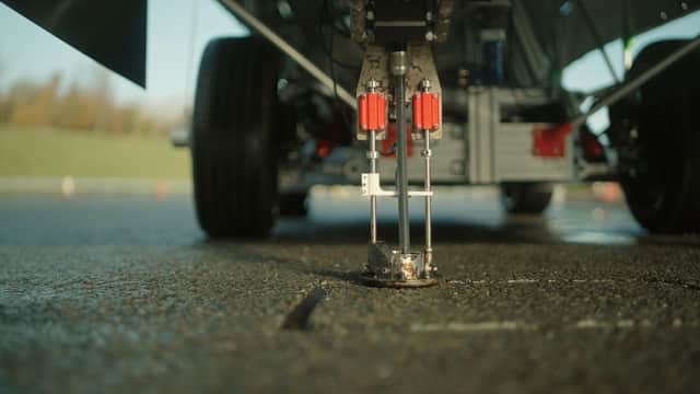 The robot recognises and characterises potholes and cracks. Image: ENZIC CAM UK