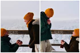 Bee Nichols and James Kavanagh's dual proposal. PIC: SWNS