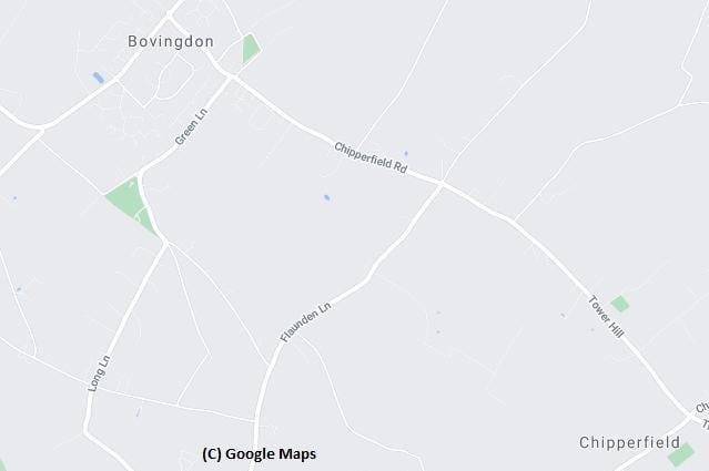 Bovingdon, Flaunden and Chipperfield recorded 10 deliberate fires last year