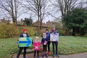 Local parents raise awareness on MPs voting record in regards to the climate and environment. 