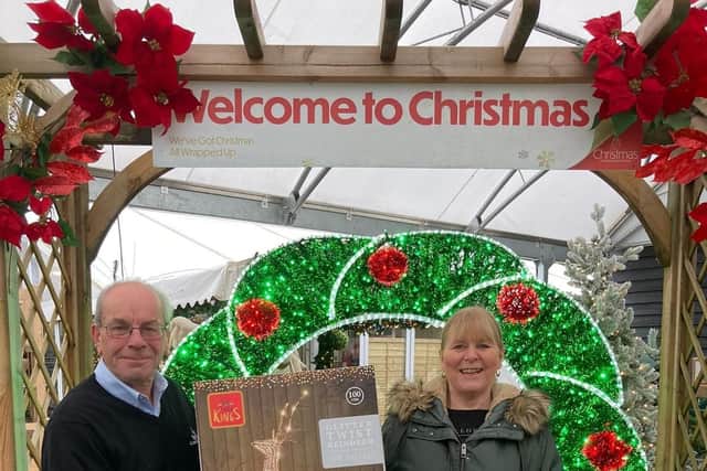 Tring Garden Centre brightens up Christmas for Thomas Ball Children's Cancer Fund with reindeer giveaway